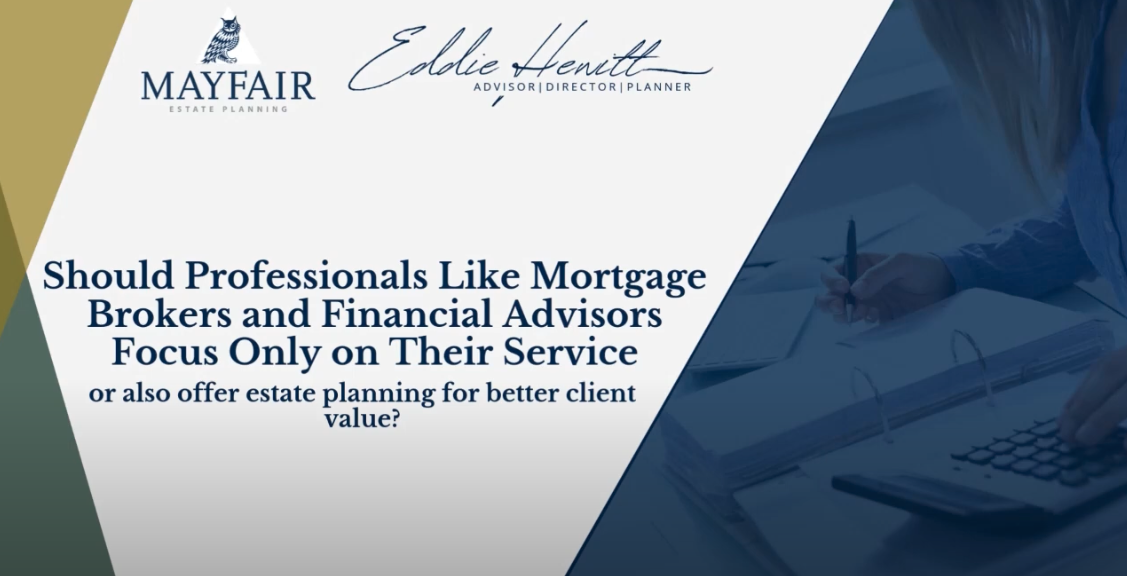 Should Professionals Like Mortgage Brokers and Financial Advisers Focus Only on Their Service?
